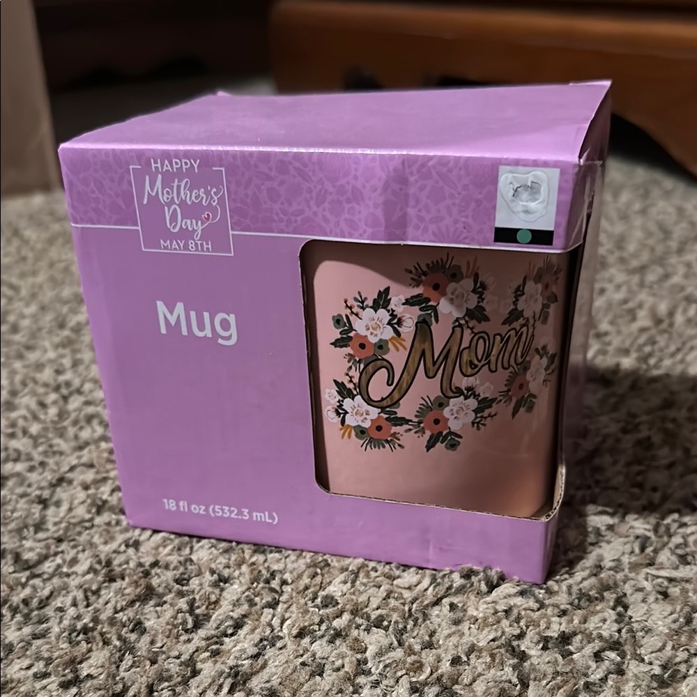 Pink Floral Mom Mug